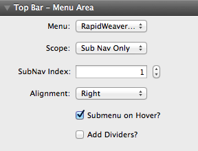 Menu scope