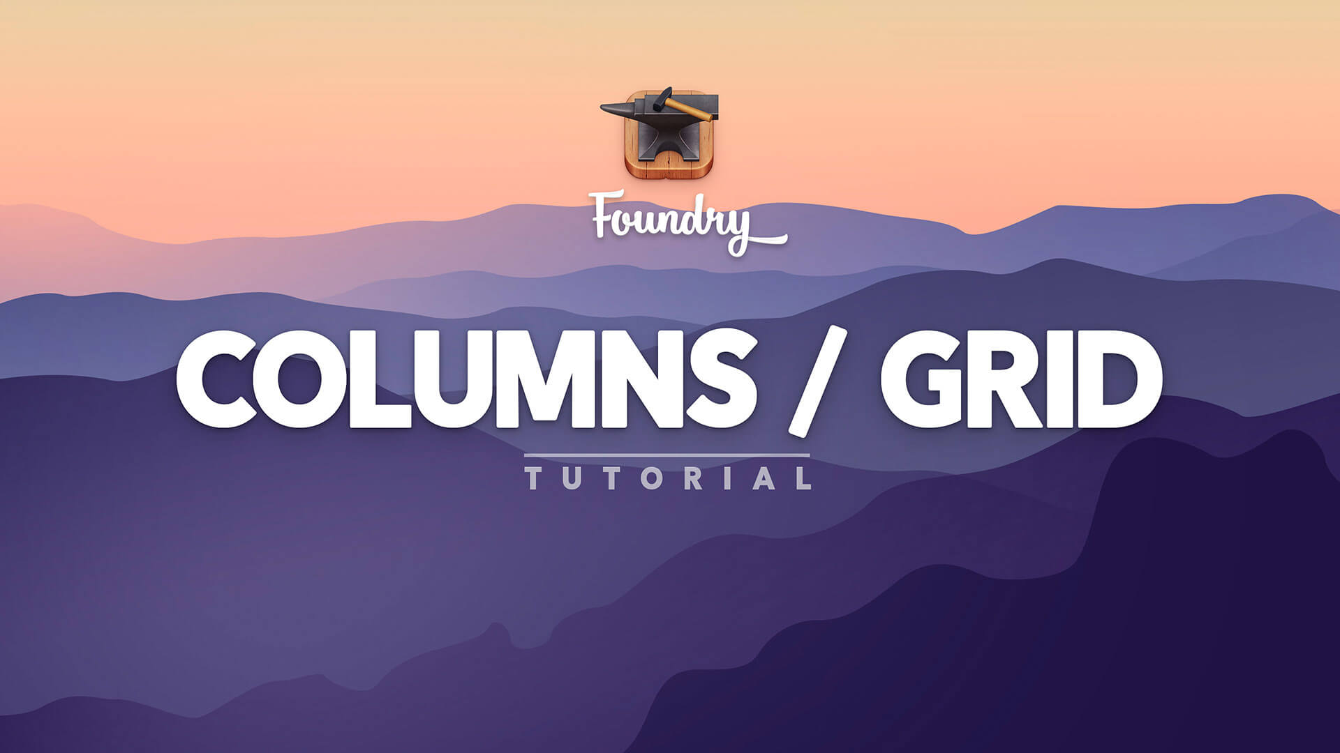 Foundry Columns & Grid tool tutorial video.