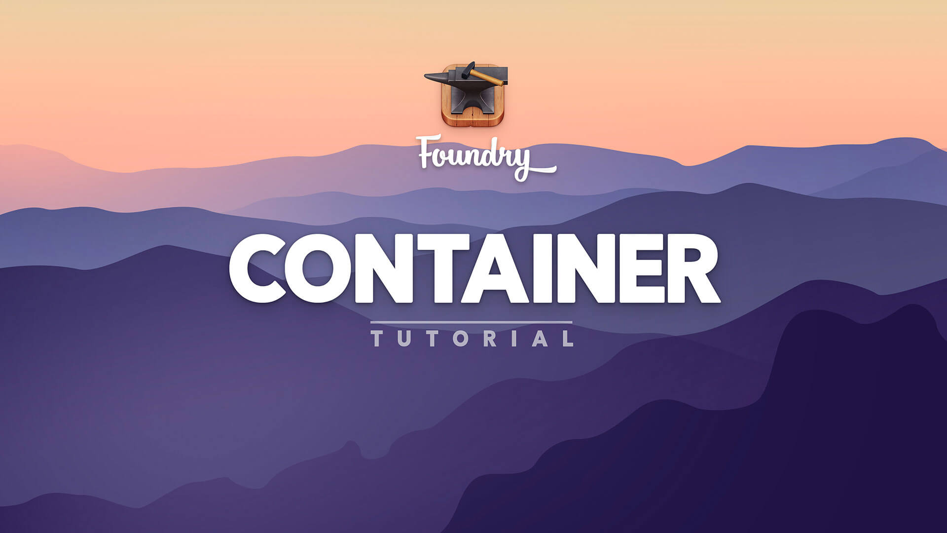 Foundry 3 Container tutorial video.