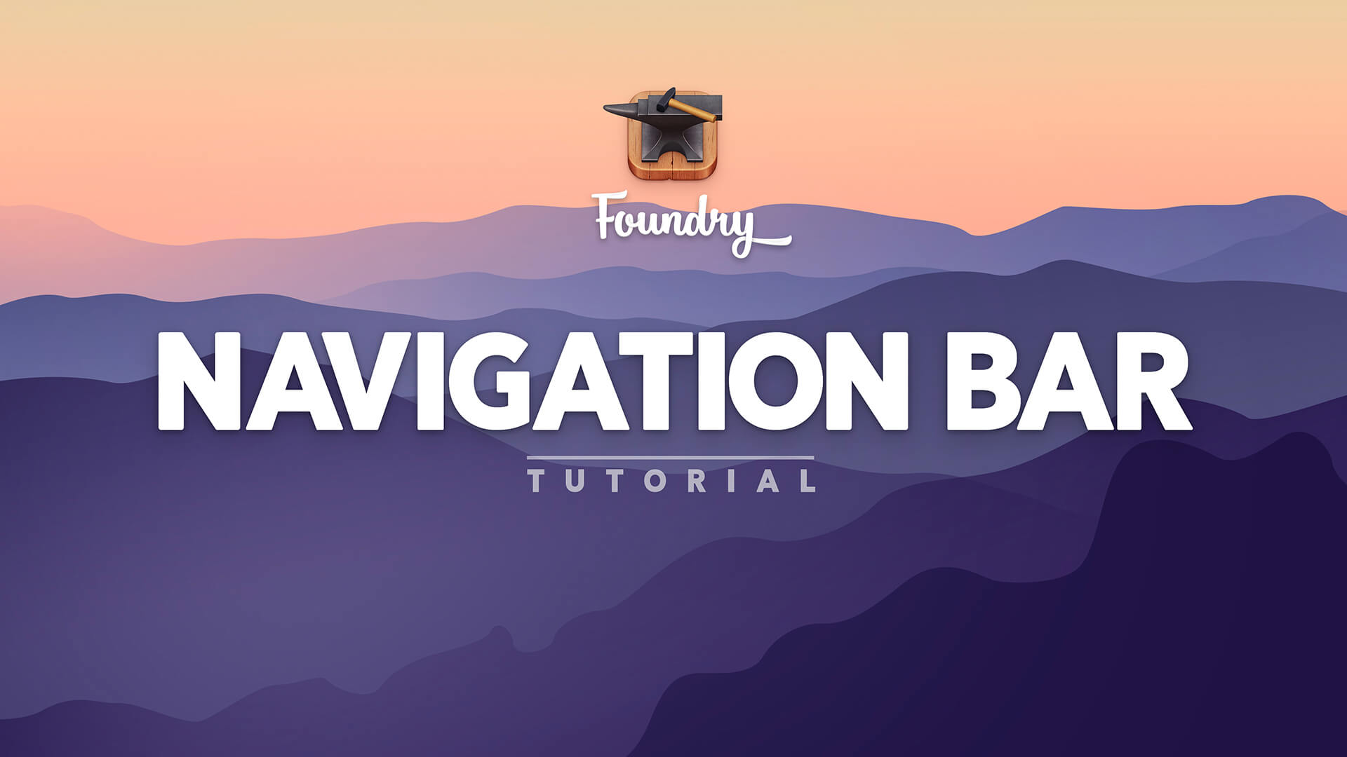 Foundry 3 Navigation Bar tutorial video.