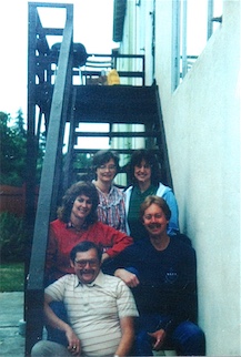 1987 george eagle st 5 kids on stairs